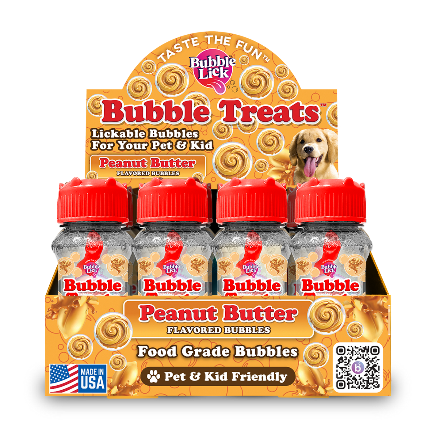 BubbleLick Pets Peanut Butter Swirl