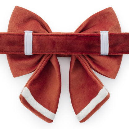 Embroidered Football Sailor Bow