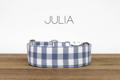 French Blue Gingham Collar