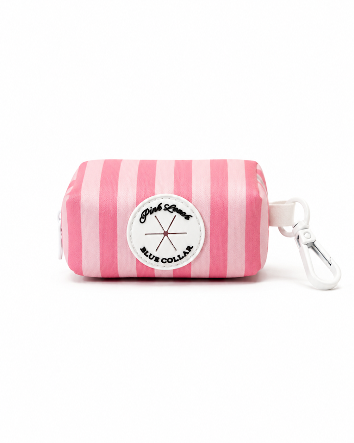 Pink on Pink Striped Waste Bag Holder