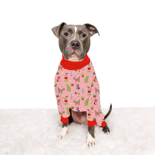 How the Pittie Stole Christmas- Pink Pajamas