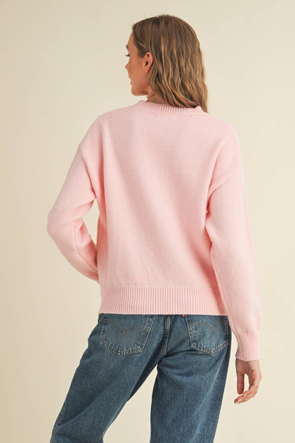 Dog Mom Sweater Pink