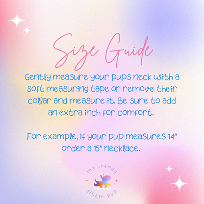 Gingerbread Dog Necklace Mini Beads