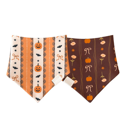 Pumpkin Girly Fall Dog Bandana