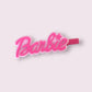 Barbie Barrette Dog Hair Barrette: Pink