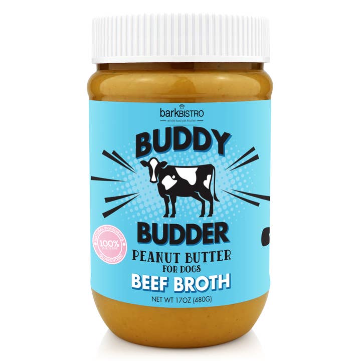 Buddy Budder de mantequilla de maní para perros (sabores variados)