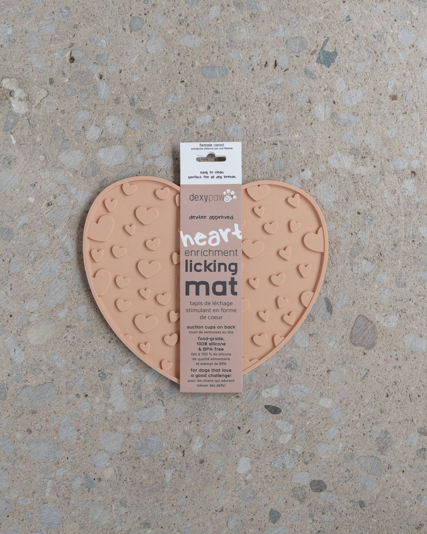 Heart Shaped Enrichment Lick Mat