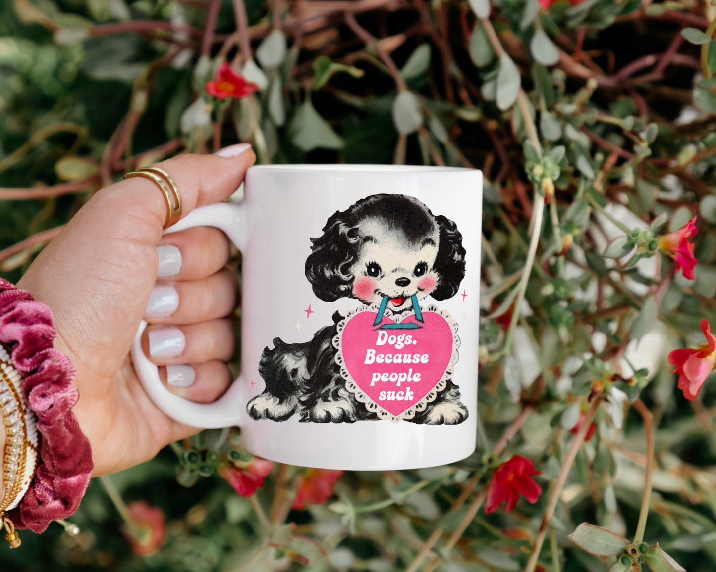 Dogs Because People Suck Coffee Mug: 15 oz
