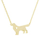 Gold Dipped Brass Dog Necklace