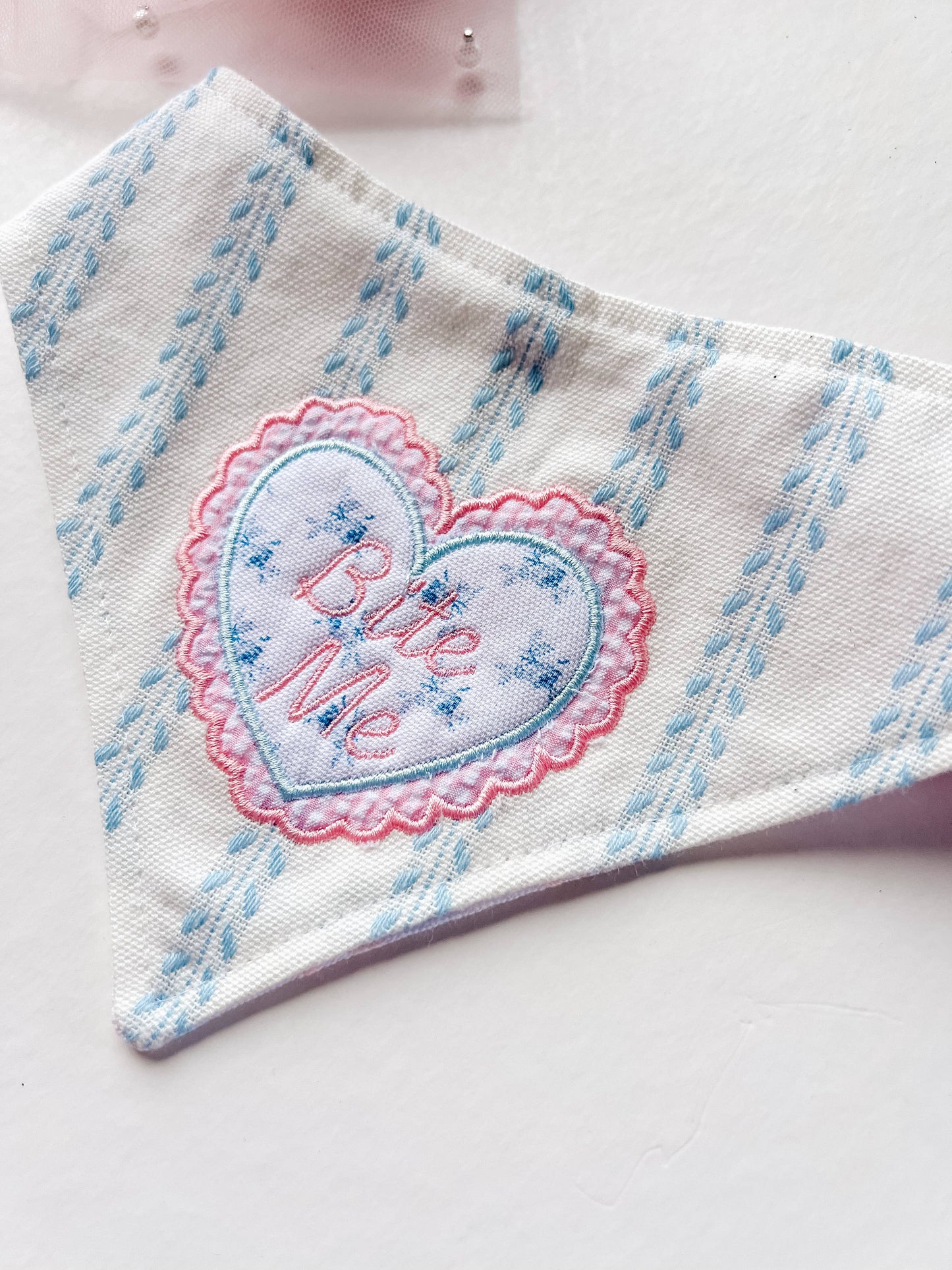 Bite Me Reversible Embroidery Denim