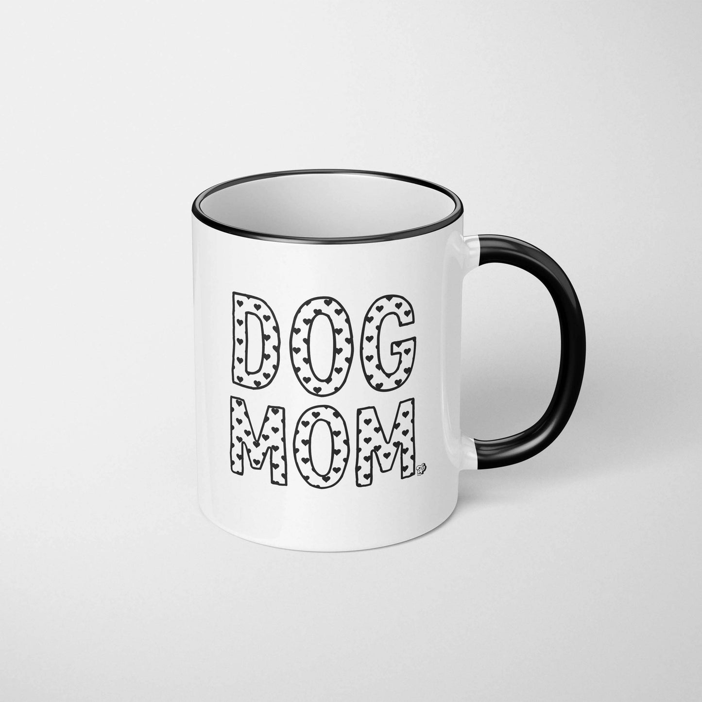 Taza con forma de corazón para mamá perruna: 15 oz