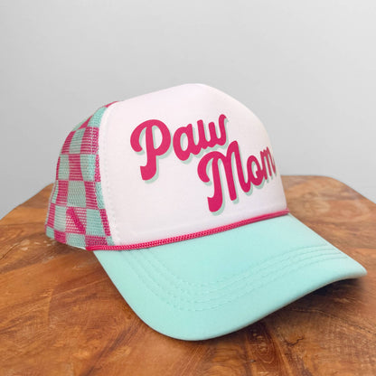 Paw Mom Retro Trucker Hat