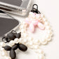 Cute Balloon Dog Charm Phone Strap Pink