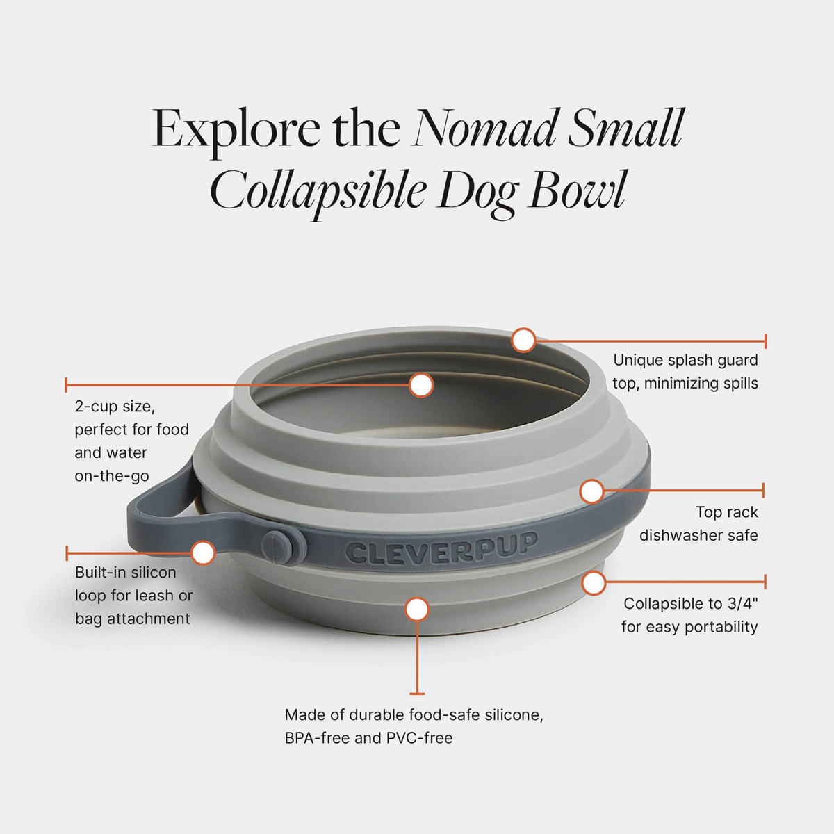 Nomad Collapsible Dog Bowl