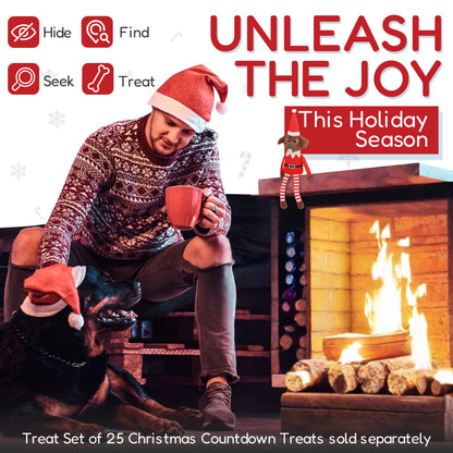 Juguete navideño para perros con sonido y textura crujiente Pooch On A Perch