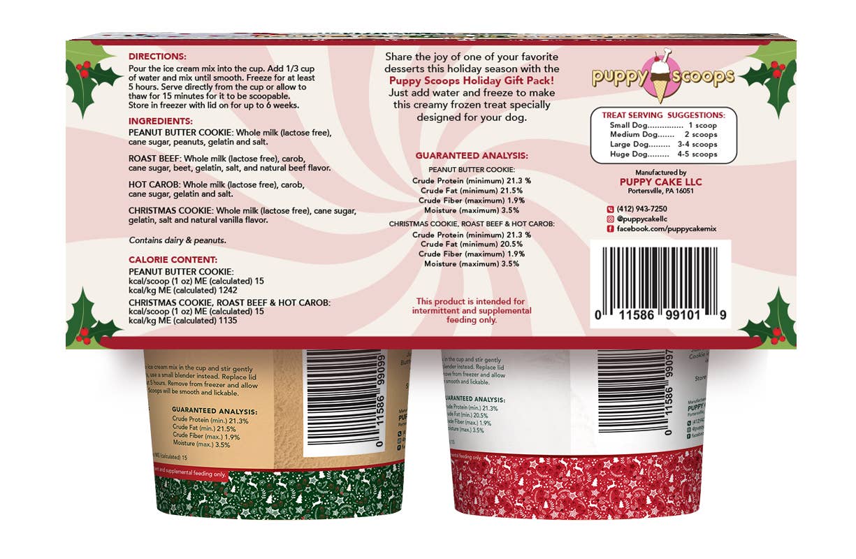 Puppy Scoops Ice Cream Mix - Holiday Gift Pack