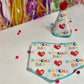 Gotcha Day Paw Print Hearts Dog Barkday Bandana