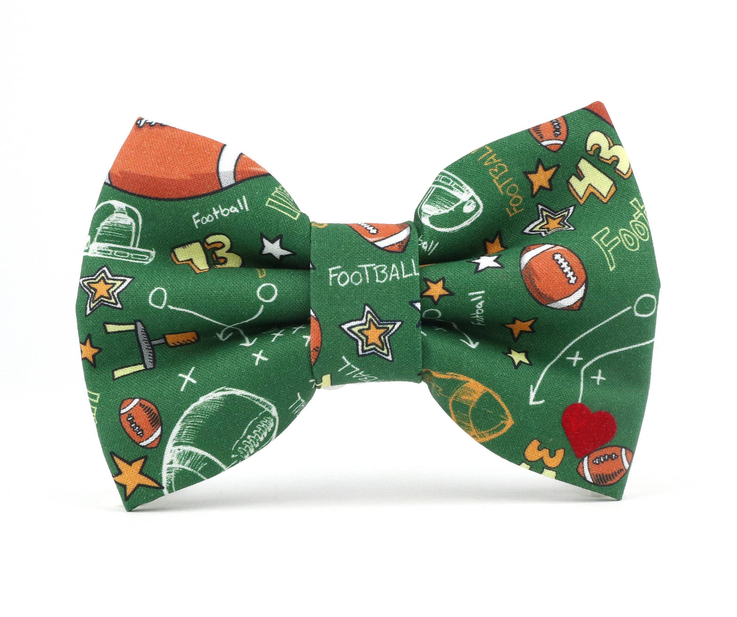 Football Gameday Bow Tie Collar Attachment