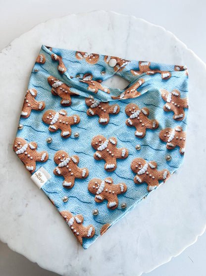 Gingerbread Man Knit Sweater Print Wrinkle Resistant Bandana