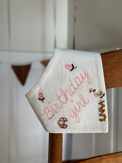 Birthday Girl Dog Bandana