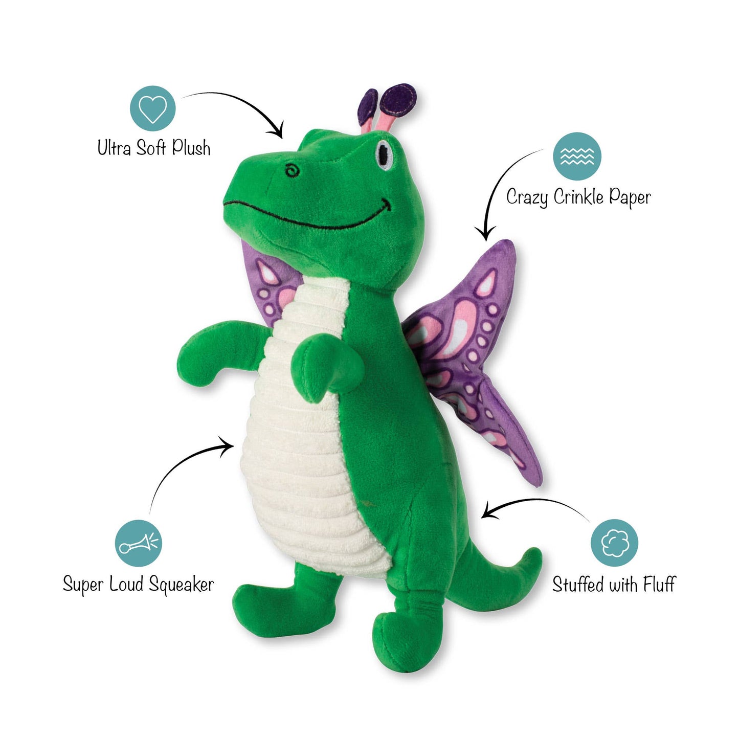 Flutter Rex Plush - Plush Dog Toy