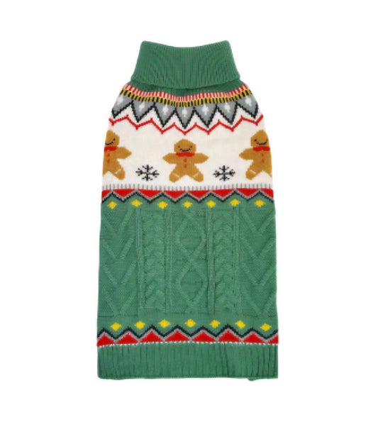Green Christmas Dog Sweater