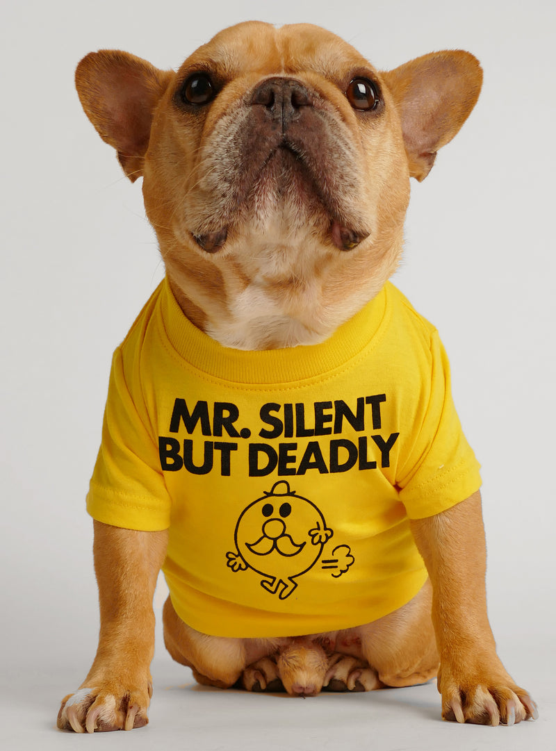 Camiseta para perro del señor silencioso pero mortal