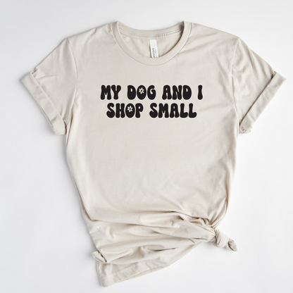 Mi perro y yo compramos camisetas