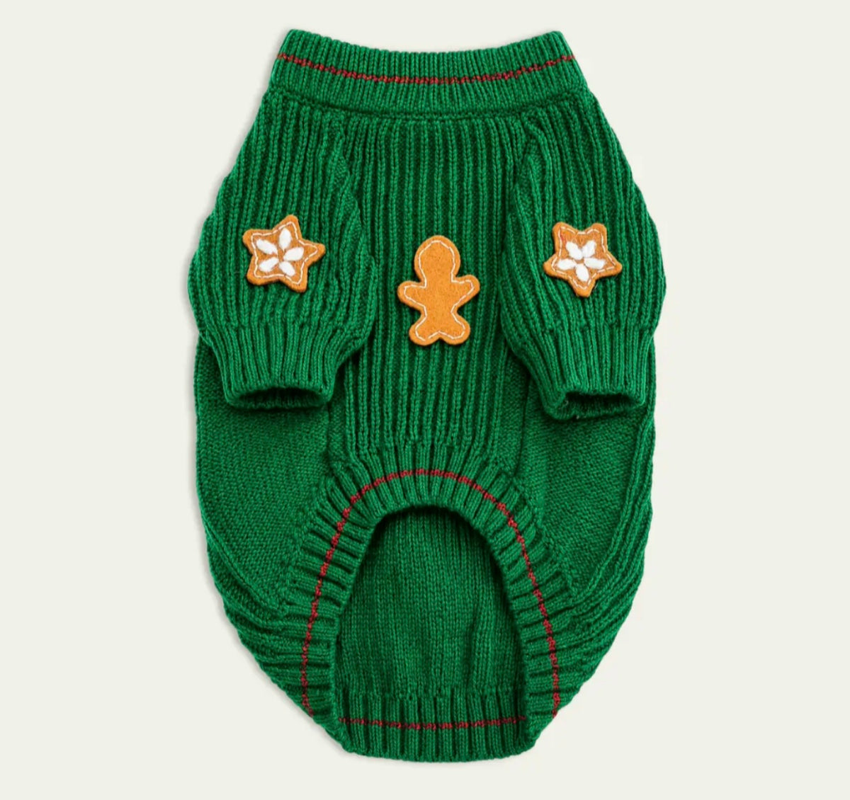 Gingerbread Christmas Cookie Dog Sweater