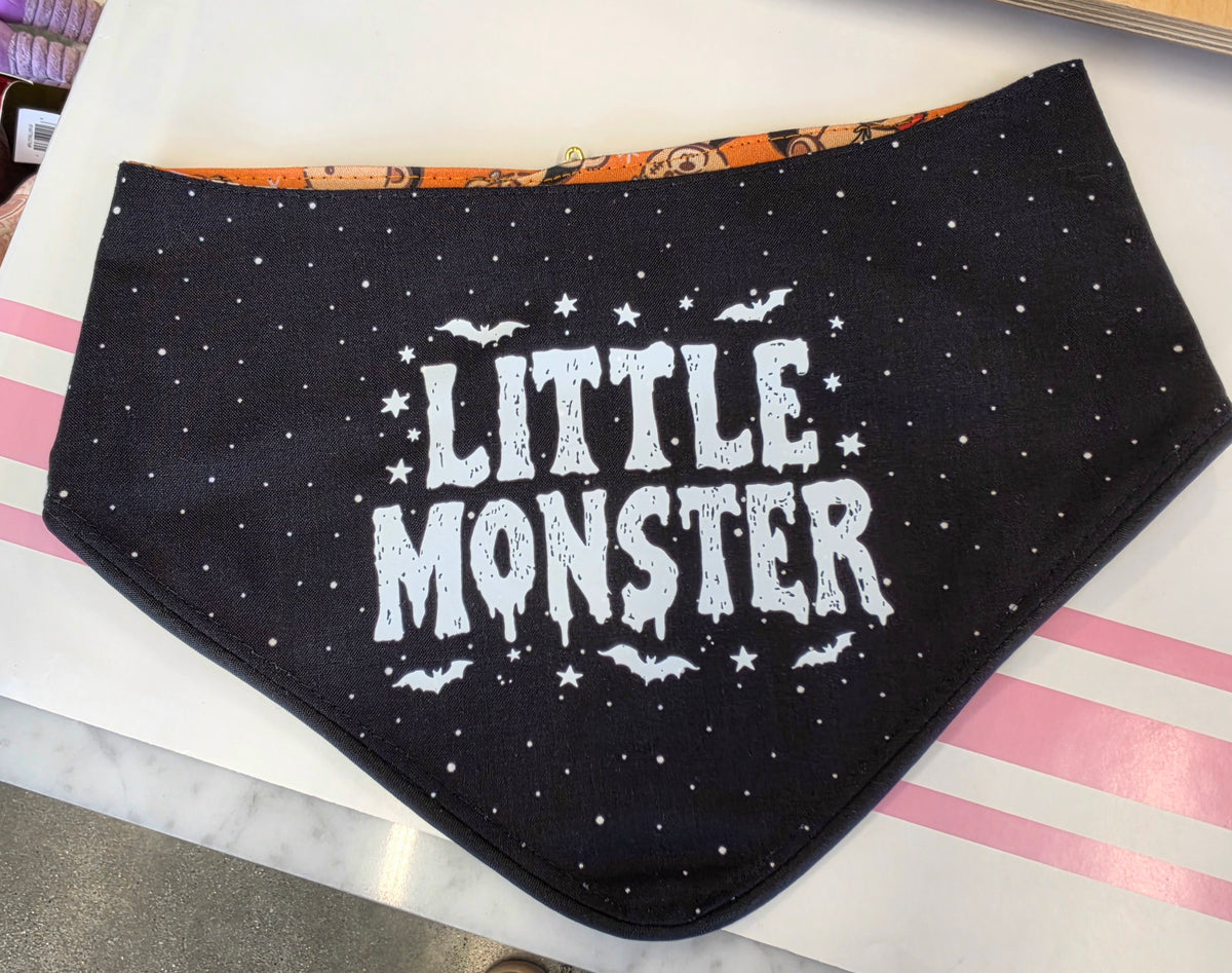 Little Monster Reversible Dog Bandana No Trim