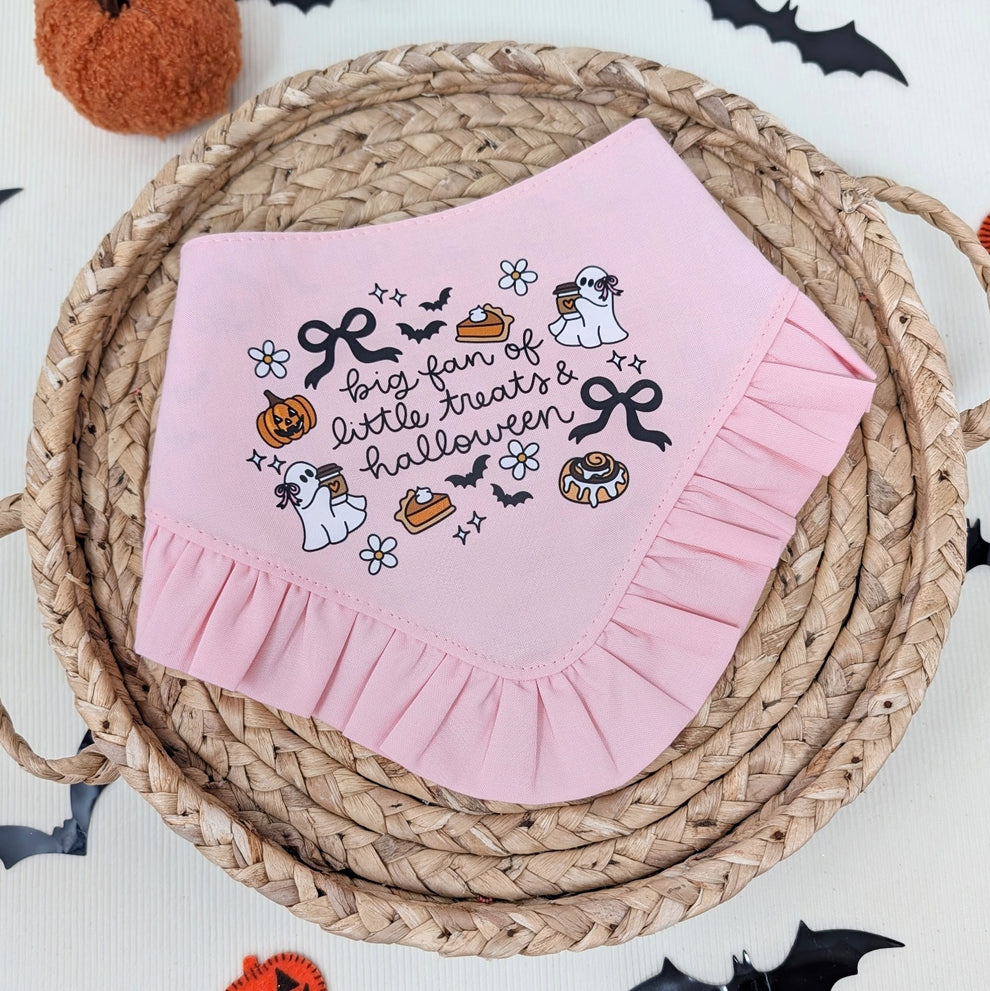 Little Treats and Halloween with Ruffle Dog Bandana