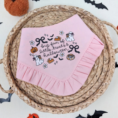 Little Treats and Halloween with Ruffle Dog Bandana