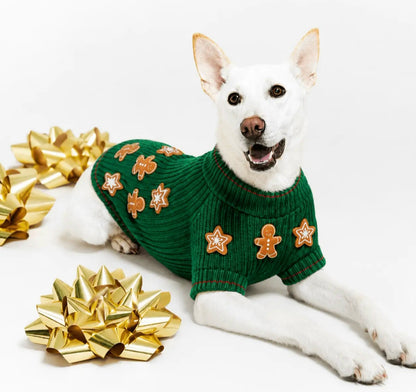 Gingerbread Christmas Cookie Dog Sweater