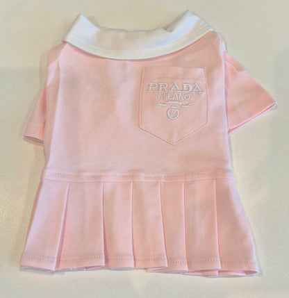 Light Pink Prada Dog Shirt