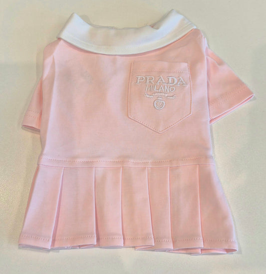 Light Pink Prada Dog Shirt
