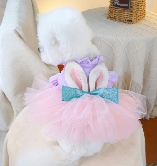 Easter Bunny Tutu Dog Dress