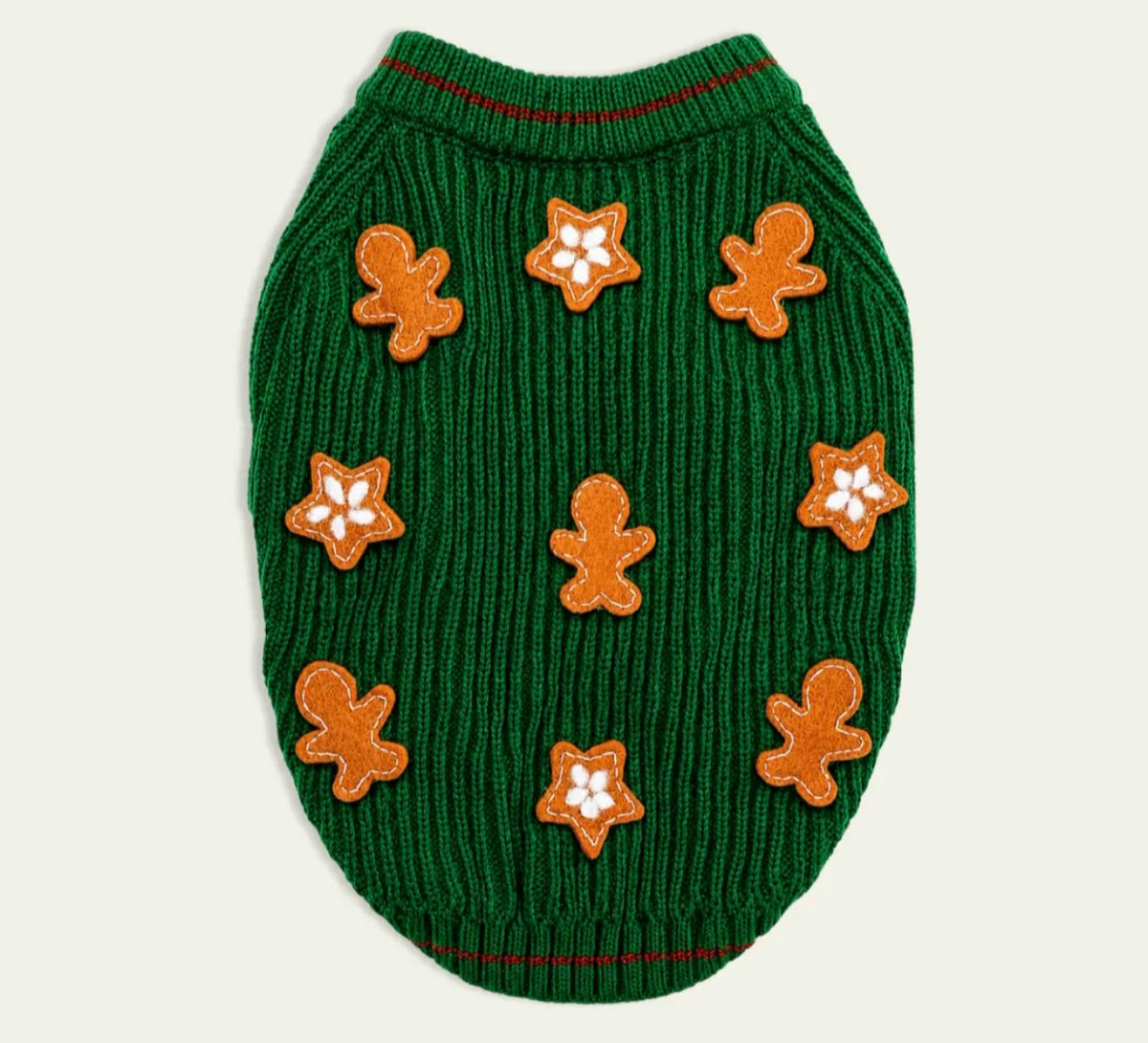 Gingerbread Christmas Cookie Dog Sweater