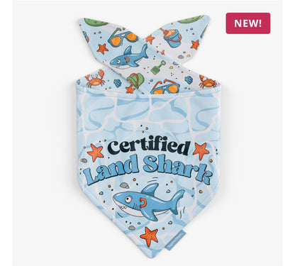Beach Beasties Reversible Dog Bandana - Blue