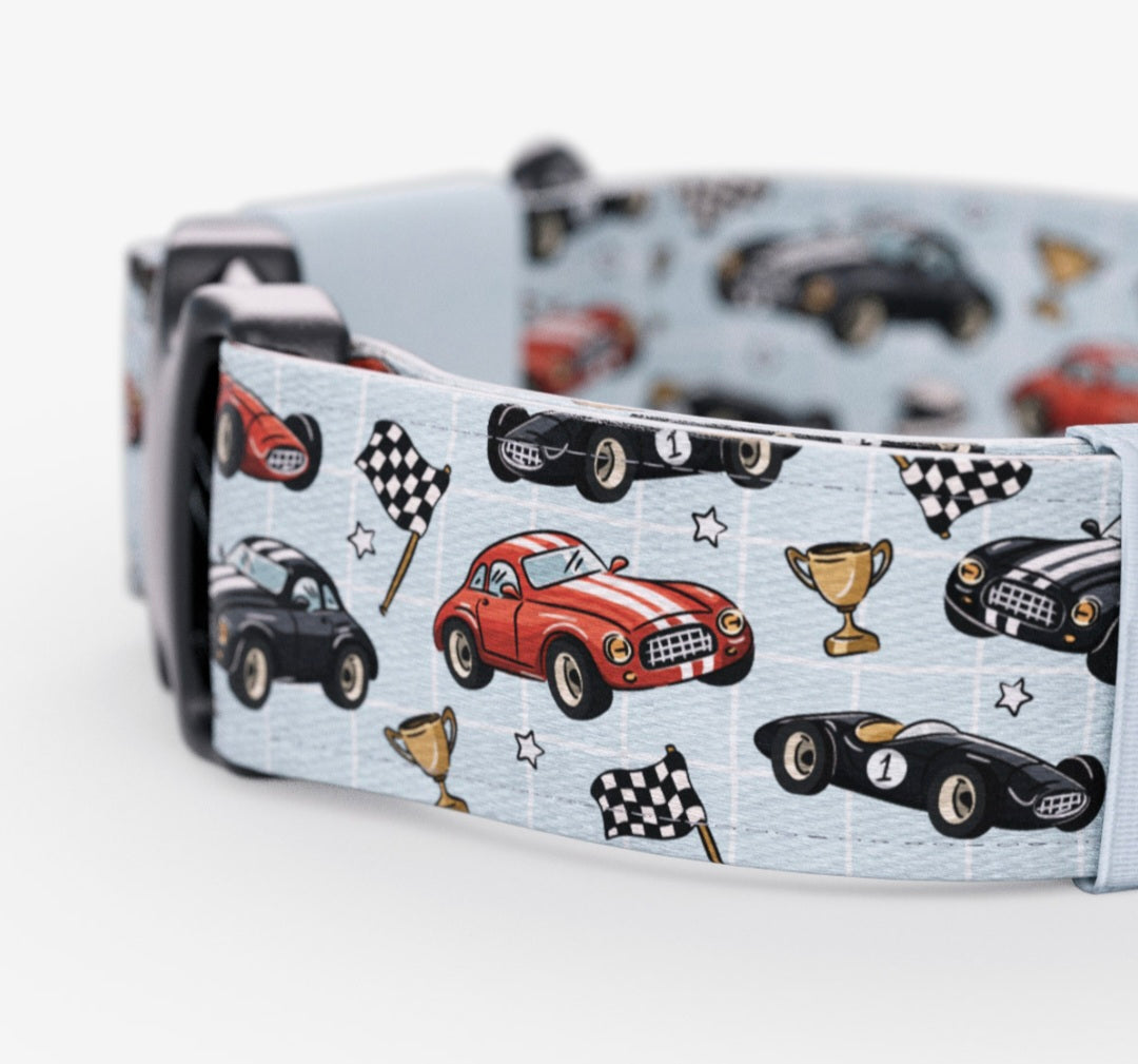 Fast & Furry Cars Dog Collar