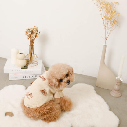 Ribbon Motif Knit Sweater