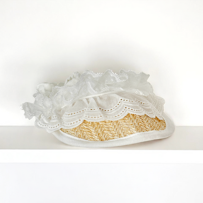 Straw & Lace Sun Hat for Dogs