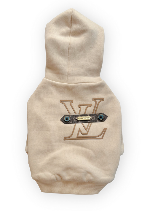 Lux Furry Vuiton Dog Hoodie - Assorted Colors