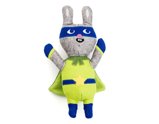 Jumping Jax Rabbit 11" Wool Toy