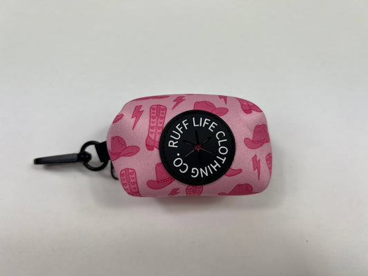 Pink Coastal Cowgirl Dog Poop Bag Holder