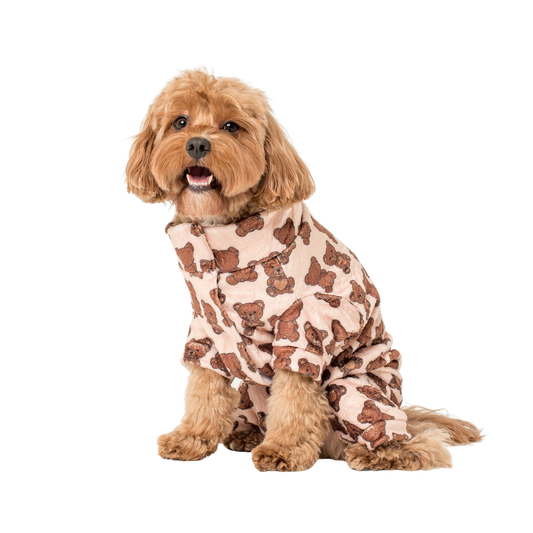 Pijama de perro con ositos de peluche