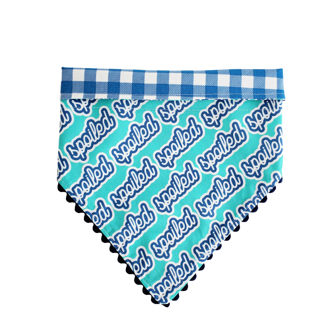 Spoiled - Reversible Dog Collar Bandana