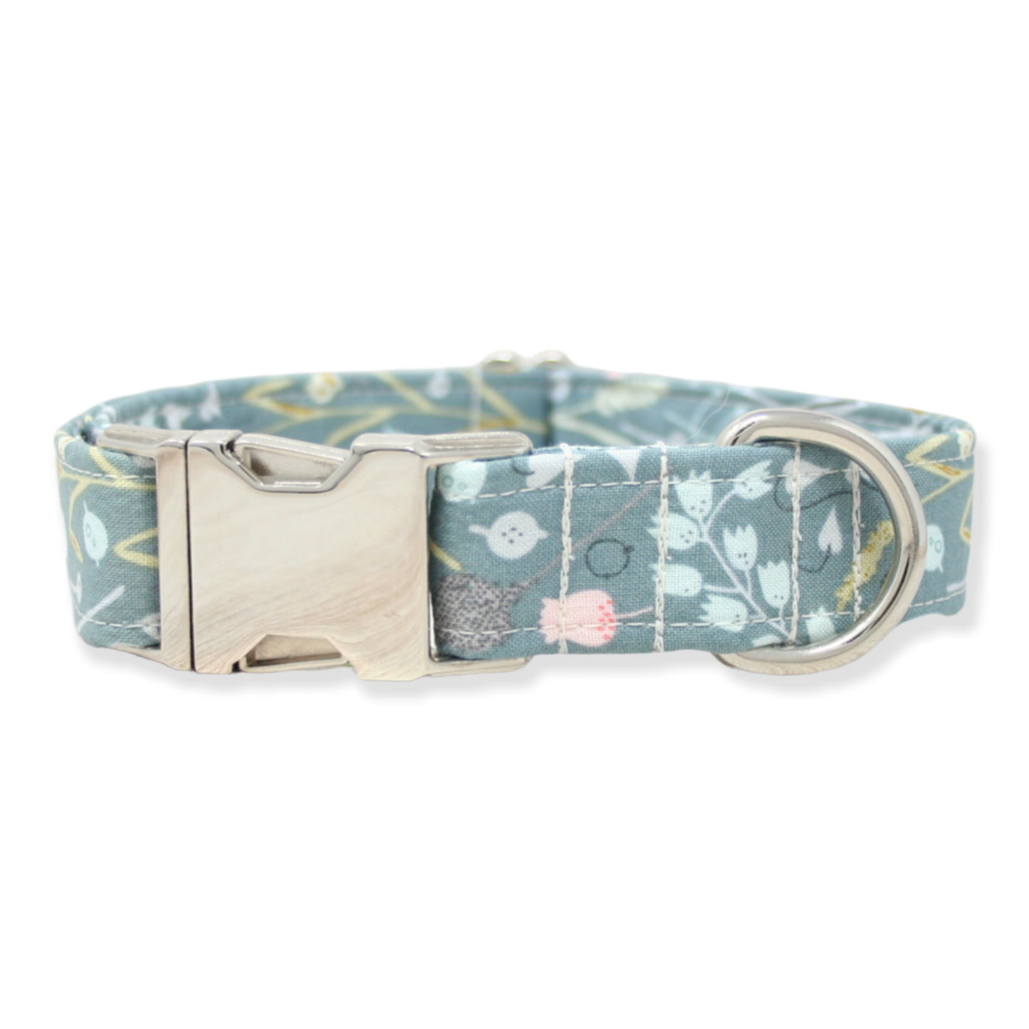 Teal Meadows Dog Collar