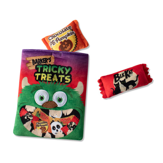 Juego de juguetes de peluche para perros Tricky Treats