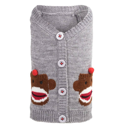 Sock Monkey Dog Cardigan