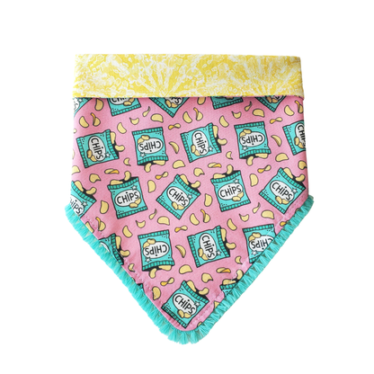 Chips - Bandana reversible para collar de perro